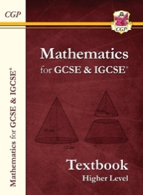 Front cover of the CGP GCSE & IGCSE Mathematics Higher Level textbook
